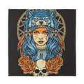 Native American Wolf Girl Print Silk Bandana