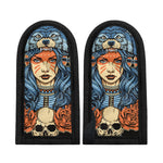 Native American Wolf Girl Print Skillet Handle Cover