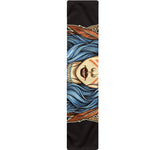 Native American Wolf Girl Print Table Runner