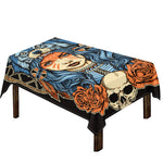 Native American Wolf Girl Print Tablecloth