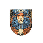 Native American Wolf Girl Print Toilet Lid Cover