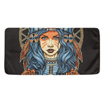 Native American Wolf Girl Print Towel