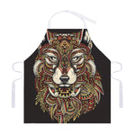 Native American Wolf Spirit Animal Print Adjustable Apron
