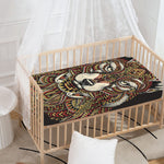 Native American Wolf Spirit Animal Print Baby Crib Sheet