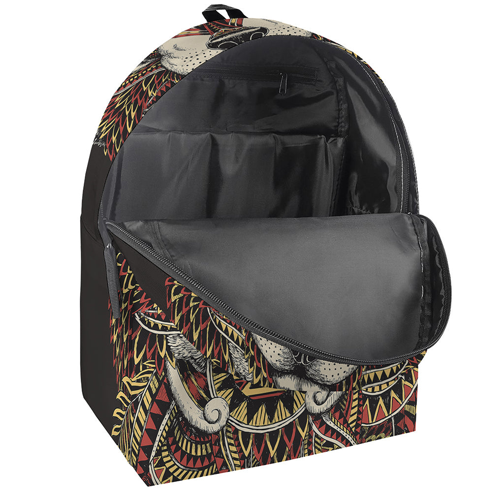 Native American Wolf Spirit Animal Print Backpack