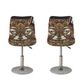 Native American Wolf Spirit Animal Print Bar Stool Covers
