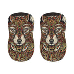 Native American Wolf Spirit Animal Print Bar Stool Covers