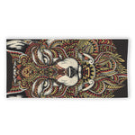 Native American Wolf Spirit Animal Print Beach Towel