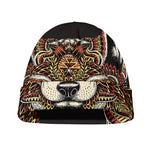 Native American Wolf Spirit Animal Print Beanie