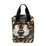 Native American Wolf Spirit Animal Print Bible Tote Bag