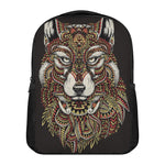 Native American Wolf Spirit Animal Print Casual Backpack