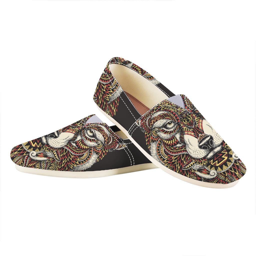 Native American Wolf Spirit Animal Print Casual Shoes