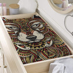 Native American Wolf Spirit Animal Print Changing Pad Cover