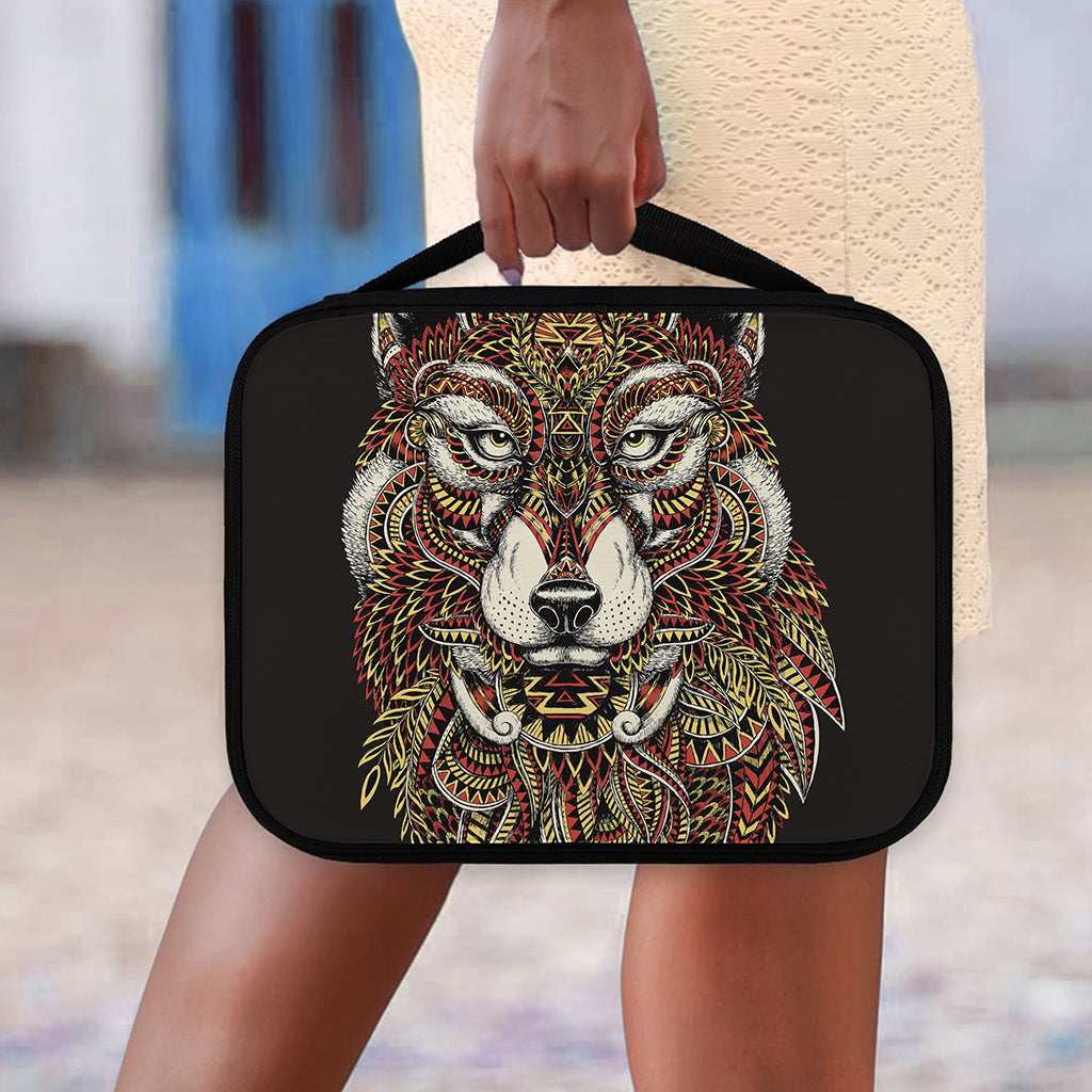 Native American Wolf Spirit Animal Print Classic Bible Case