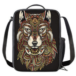 Native American Wolf Spirit Animal Print Crossbody Lunch Bag