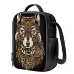 Native American Wolf Spirit Animal Print Crossbody Lunch Bag