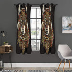 Native American Wolf Spirit Animal Print Curtain