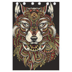 Native American Wolf Spirit Animal Print Curtain