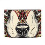Native American Wolf Spirit Animal Print Drum Lamp Shade