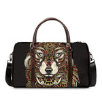 Native American Wolf Spirit Animal Print Duffle Bag