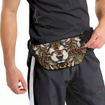 Native American Wolf Spirit Animal Print Fanny Pack