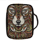 Native American Wolf Spirit Animal Print Front Pocket Bible Bag