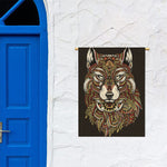 Native American Wolf Spirit Animal Print Garden Flag