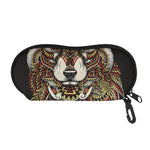 Native American Wolf Spirit Animal Print Glasses Case