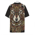 Native American Wolf Spirit Animal Print Hawaiian Shirt