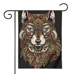 Native American Wolf Spirit Animal Print House Flag