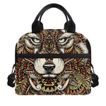 Native American Wolf Spirit Animal Print Insulated Lunch Bag