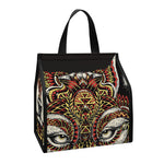 Native American Wolf Spirit Animal Print Insulated Lunch Tote