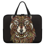 Native American Wolf Spirit Animal Print Laptop Sleeve With Handle