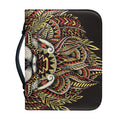 Native American Wolf Spirit Animal Print Leather Bible Cover