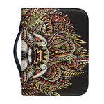 Native American Wolf Spirit Animal Print Leather Bible Cover