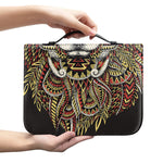 Native American Wolf Spirit Animal Print Leather Bible Cover