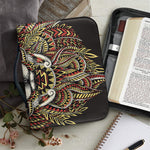 Native American Wolf Spirit Animal Print Leather Bible Cover