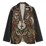 Native American Wolf Spirit Animal Print Men's Blazer