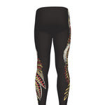 Native American Wolf Spirit Animal Print Men's leggings