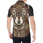 Native American Wolf Spirit Animal Print Men's Shirt