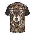 Native American Wolf Spirit Animal Print Men's Sports T-Shirt