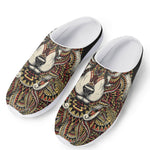 Native American Wolf Spirit Animal Print Mesh Casual Shoes