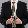 Native American Wolf Spirit Animal Print Necktie