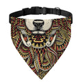 Native American Wolf Spirit Animal Print Over The Collar Dog Bandana