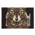 Native American Wolf Spirit Animal Print Placemat