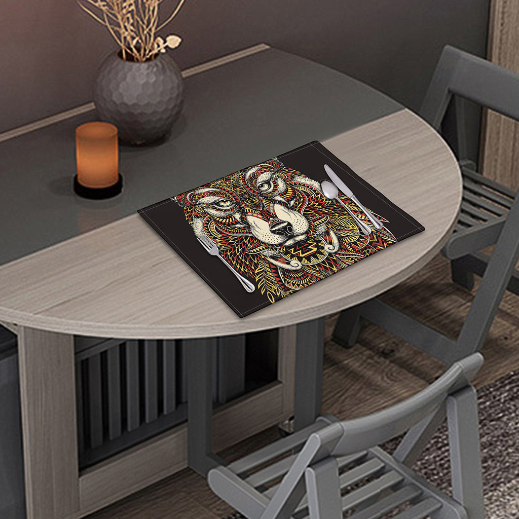Native American Wolf Spirit Animal Print Placemat