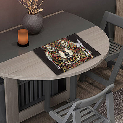 Native American Wolf Spirit Animal Print Placemat