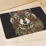 Native American Wolf Spirit Animal Print Polyester Doormat