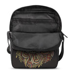 Native American Wolf Spirit Animal Print Rectangular Crossbody Bag