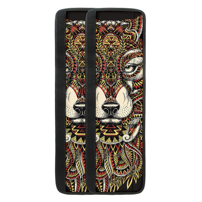 Native American Wolf Spirit Animal Print Refrigerator Handle Covers